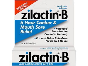 box of Zilactin-B Canker and Mouth Sore Relief