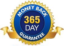 365 day money back guarantee logo