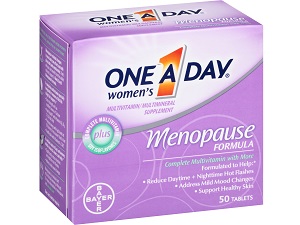 bottle of Bayer's One a Day Women's Menopause Formula