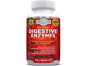 bottle of Crystal Clear Solutions Digestive Enzymes