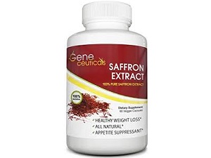 bottle of Geneceuticals Saffron Extract