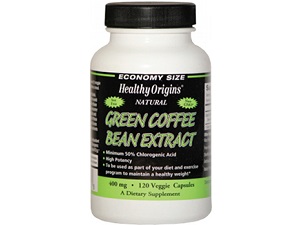 bottle of Healthy Origins Green Coffee Bean Extract