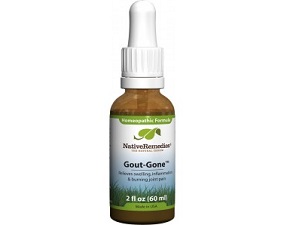 bottle of Native Remedies Gout-Gone