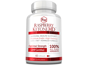 bottle of Raspberry Ketone MD
