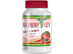 bottle of Raspberry Key Raspberry Ketone