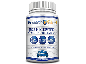 bottle of research verified brain booster