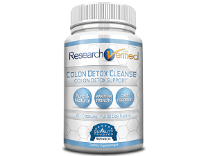 bottle of research verified colon cleanse