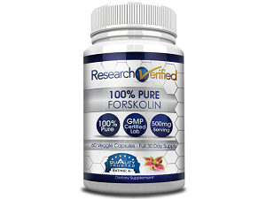 bottle of Research Verified Forskolin