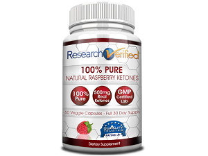 bottle of Research Verified Raspberry Ketone