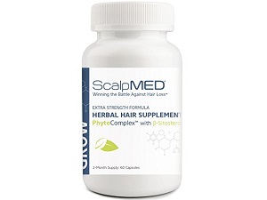 bottle of ScalpMed Herbal Hair Supplement
