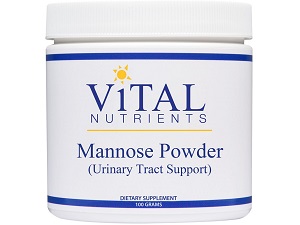 bottle of Vital Nutrients Mannose Powder