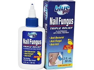 box and bottle of Blue Goo Nail Fungus Triple Relief