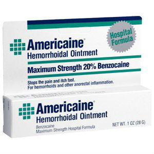 box of Americaine Hemorrhoidal Ointment