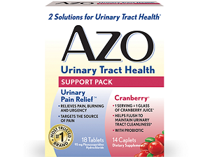 box of AZO Urinary Tract Health Support Pack