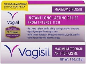 box of Vagisil Anti-Itch Vaginal Creme