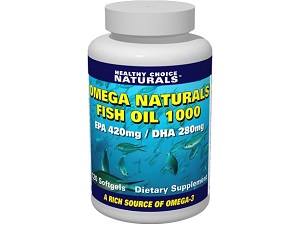 Healthy Choice Naturals Omega Naturals Fish Oil 1000 for Heart and Brain