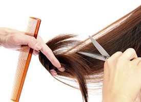 photo of hair trimming