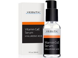 Yeouth Vitamin C&E Serum Hyaluronic Acid for Anti-Aging